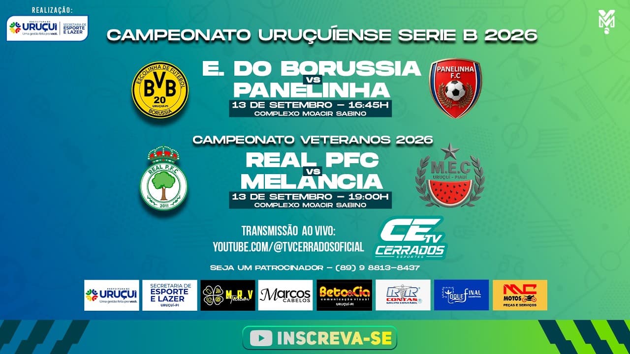 BORUSSIA 🆚 PANELINHA | REAL PFC 🆚 MELANCIA